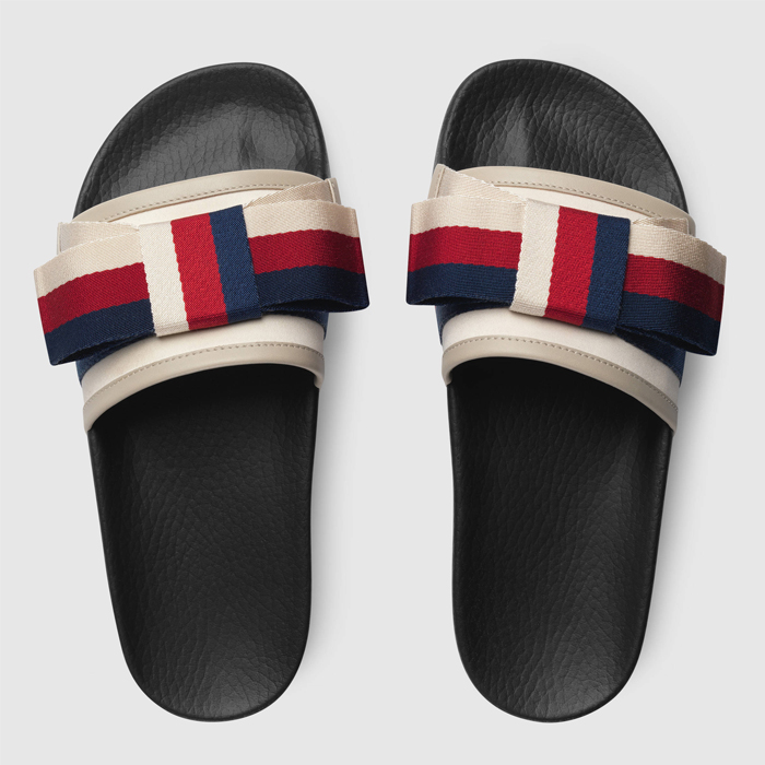 グッチGUCCI LADY SANDALS レディ サンダル 498316 KLWI0 9620 SLIDERS WITH BOW