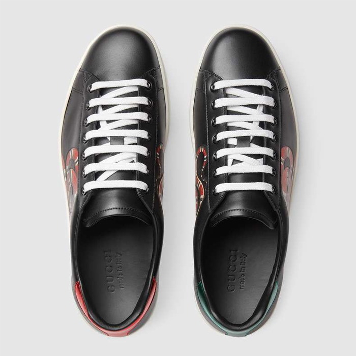 グッチ GUCCI MEN SHOES メン ズシューズ 501309 0IF10 1182 ACE LEATHER SNEAKER