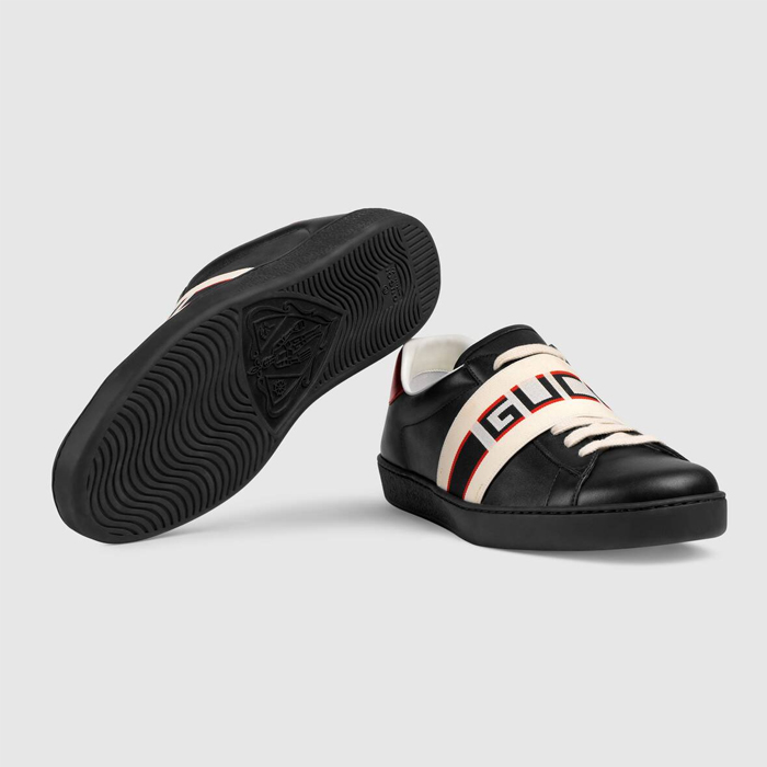 グッチ GUCCI MEN SHOES メン ズシューズ 523469 0FIV0 1076 Ace Gucci Stripe Sneaker