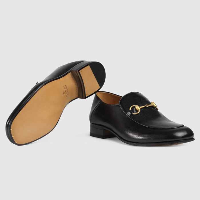 グッチ GUCCI MEN SHOES メン ズシューズ 526297 D3V00 1000 Horsebit Leather Loafer