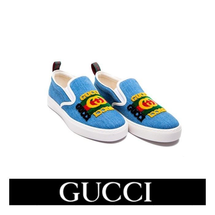 グッチ GUCCI MEN SHOES  メンズシューズ ?548644 9B5D0 4380 Blue Sneakers