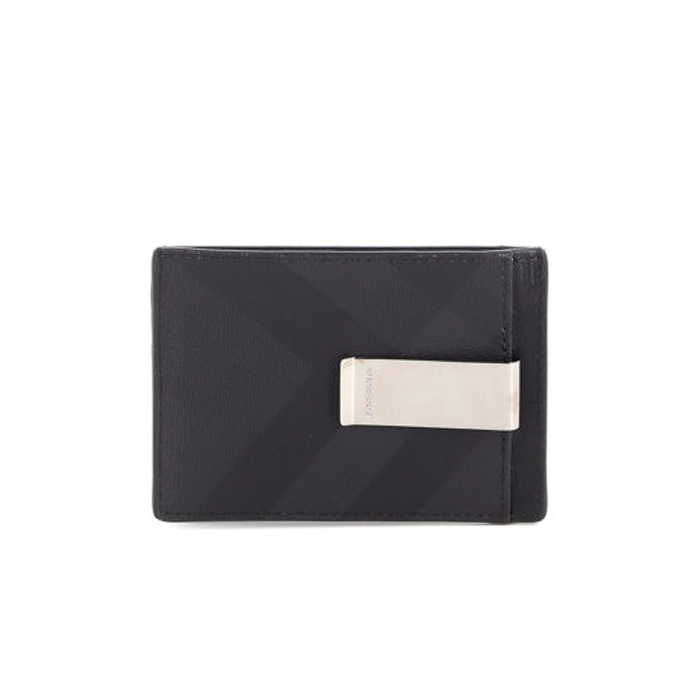バーバリー BURBERRY カードケース LONDON CHECK マネークリップ グレー メンズ  8014489 DACH