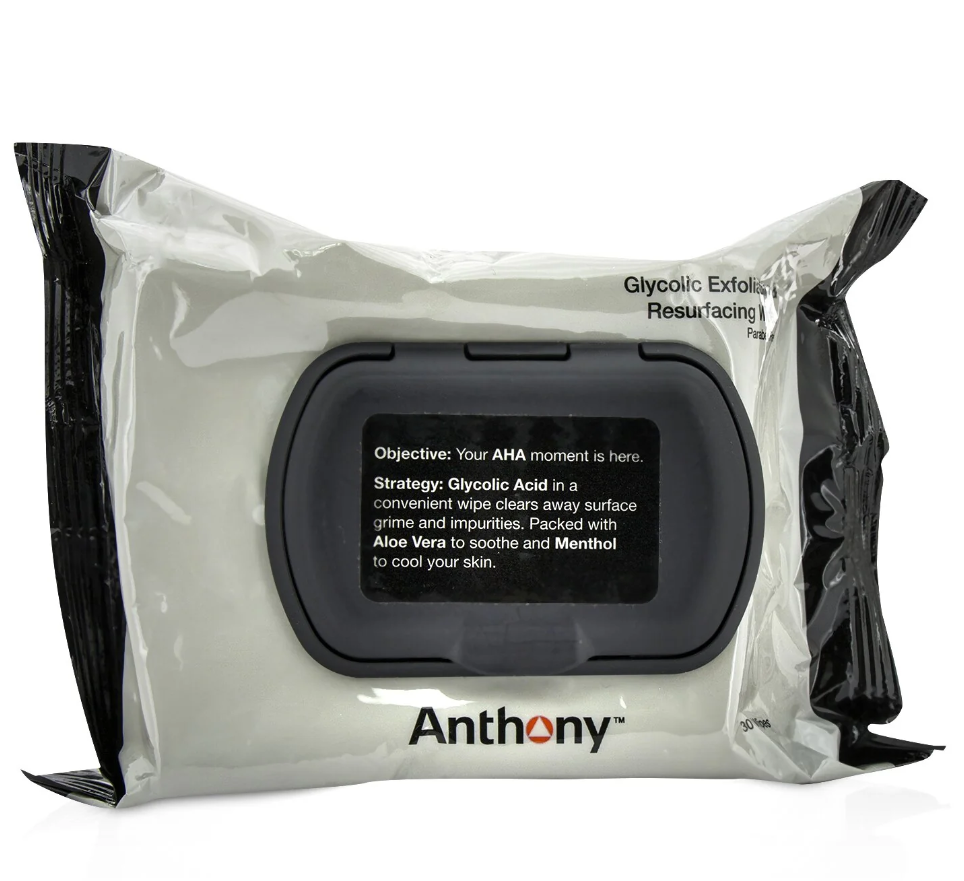 アンソニー Anthony レディース  Glycolic Exfoliating & Resurfacing Wipes グリコリック エクスフォリエーティング & リサーフェシング ワイプス 30wipes