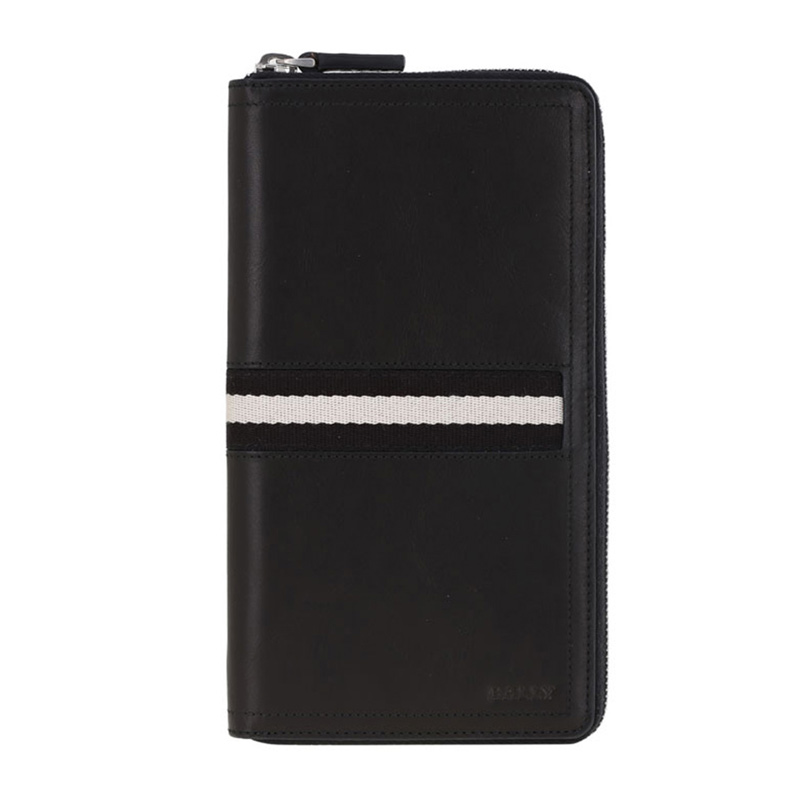 バリー  BALLY メンズ 財布 サイフ ラウンドファスナー長財布 ブラック 6167360 TEVIN290 BLACK