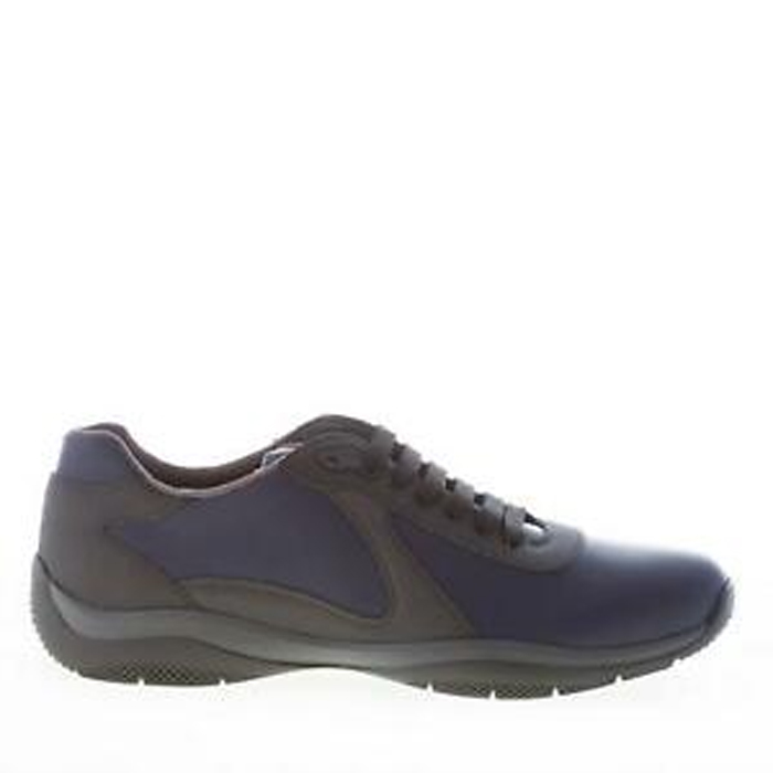 プラダ PRADA メンズシューズ  Rubber with Leather Sneakers 4E3075 3N0O F0002