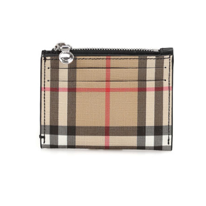 バーバリーBURBERRY チェック コイン&カードケース パスケース ミニ財布 8015133 BLK