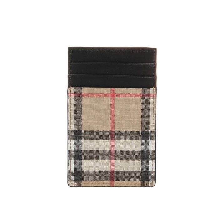 バーバリー BURBERRY カードケース メンズ ヴィンテージチェック柄 ベージュ×ブラック 8016616 ARBE