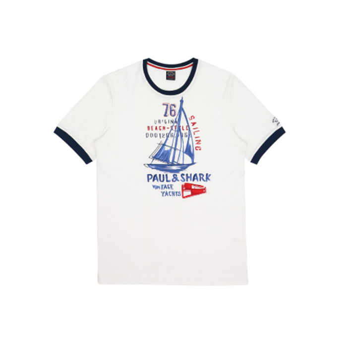ポールアンドシャーク PAUL & SHARK メンズ Tシャツ E14P0158  010