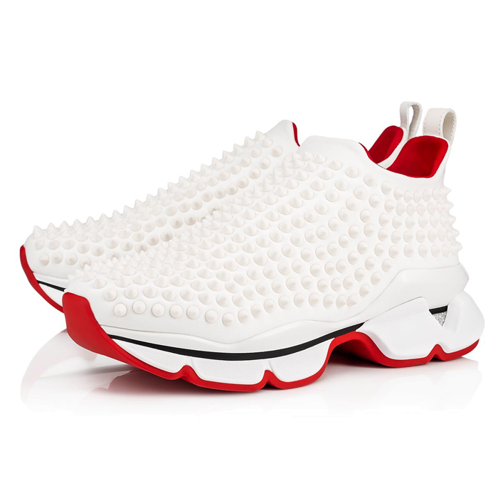 クリスチャンルブタン CHRISTIAN LOUBOUTIN レディースシューズ 1190555W178 Spike Sock Donna Neoprene White/Snow Mat