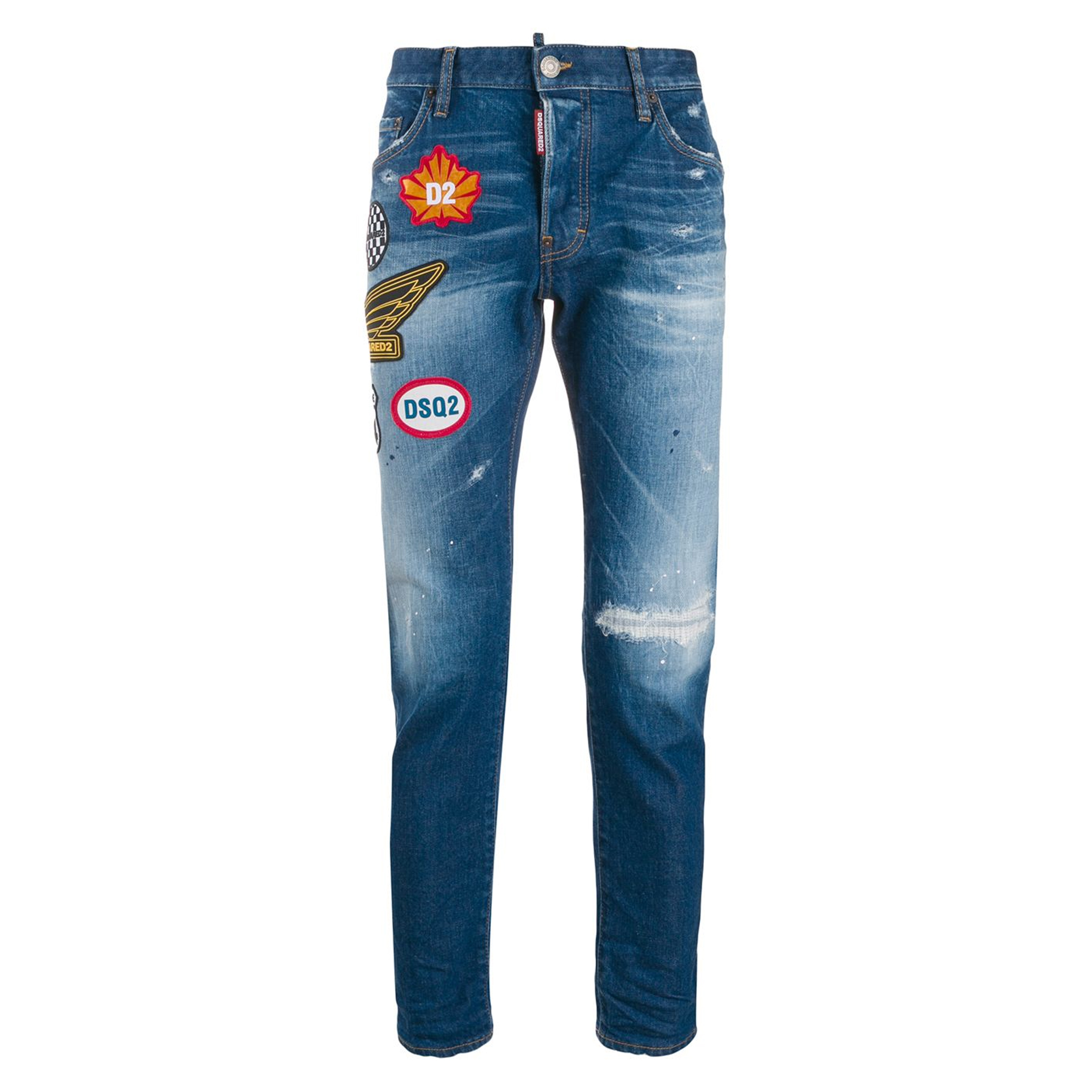 ディースクエアード2 DSQUARED2 MEN JEANS メンズジーンズ S74LB0721 S30663 470 BLUE