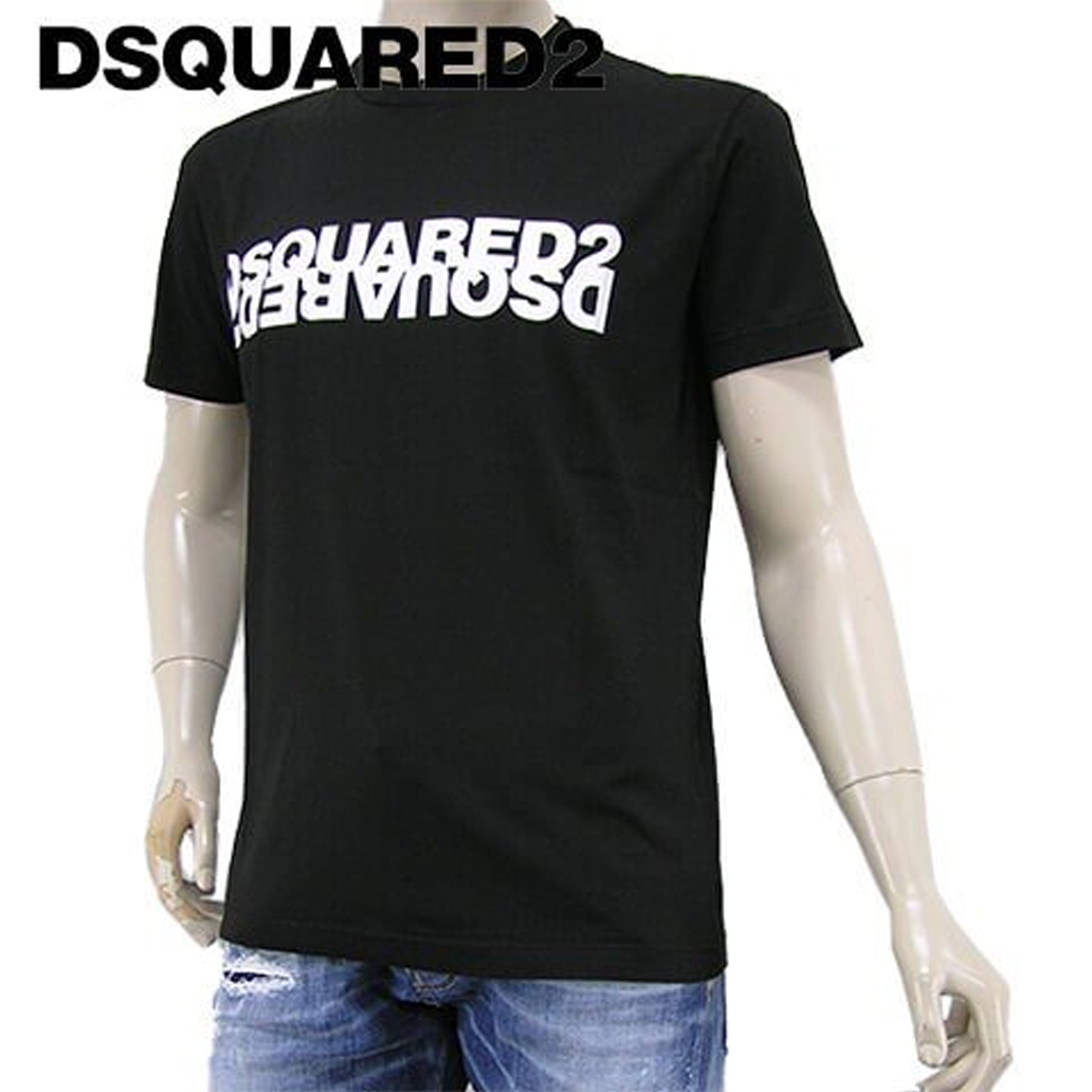 ディースクエアード2 DSQUARED2 MEN T-SHIRT メンズTシャツ S74GD0635 S22427 900 BLACK