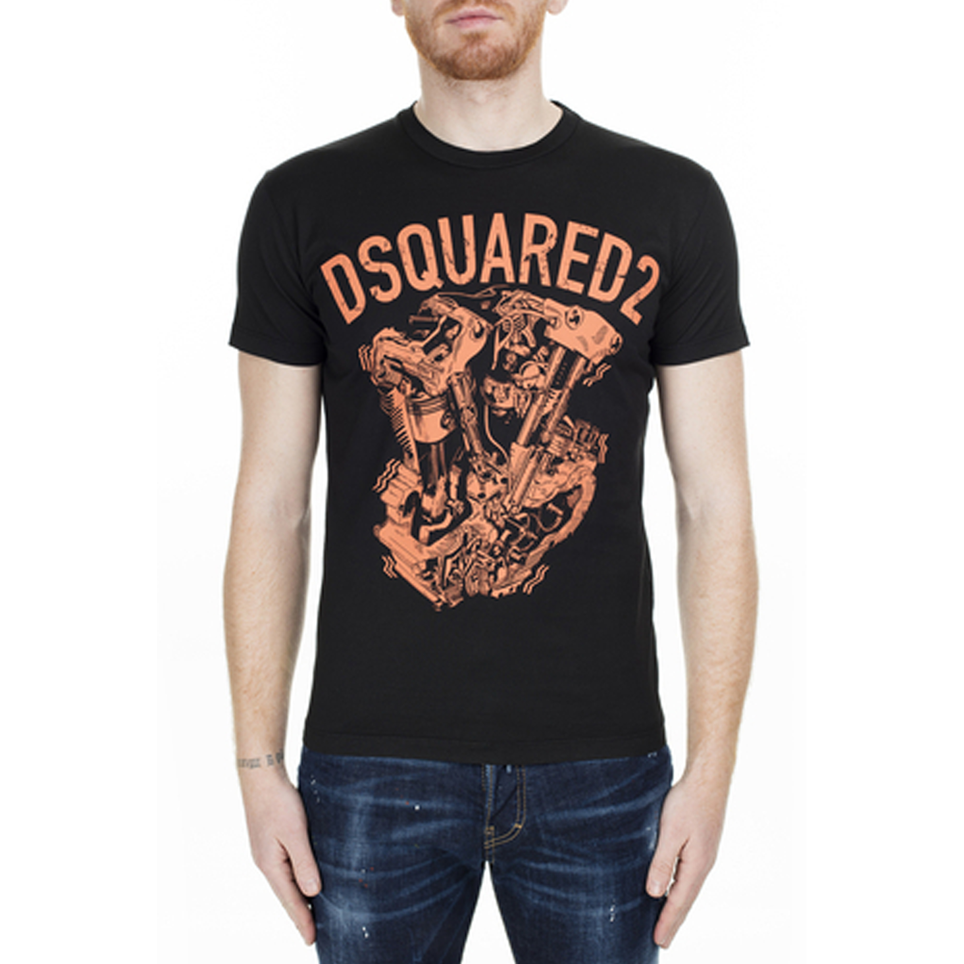 ディースクエアード2 DSQUARED2 MEN T-SHIRT メンズTシャツ S74GD0636 S22427 900 BLACK