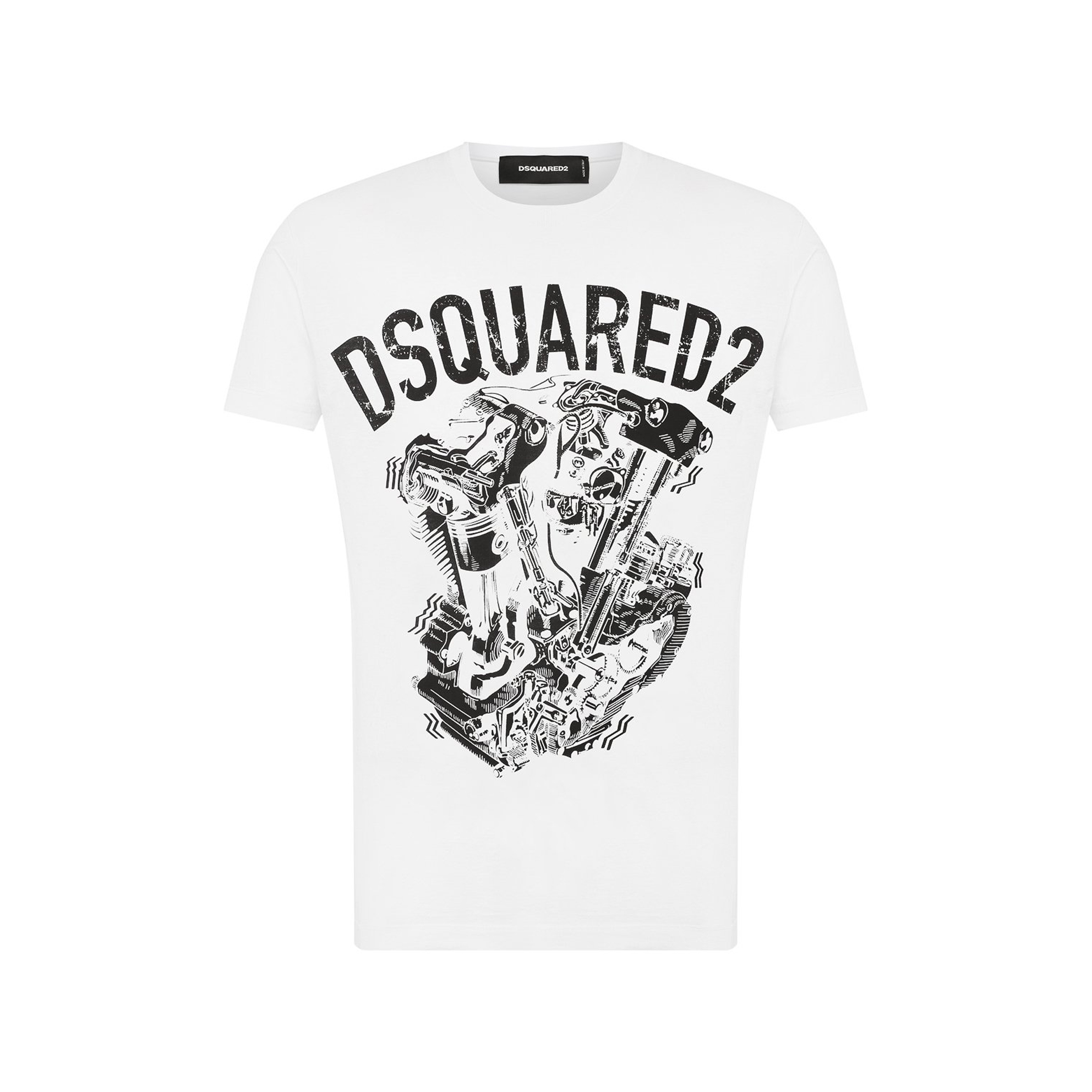 ディースクエアード2 DSQUARED2 MEN T-SHIRT メンズTシャツ S74GD0636 S22427 100 WHITE