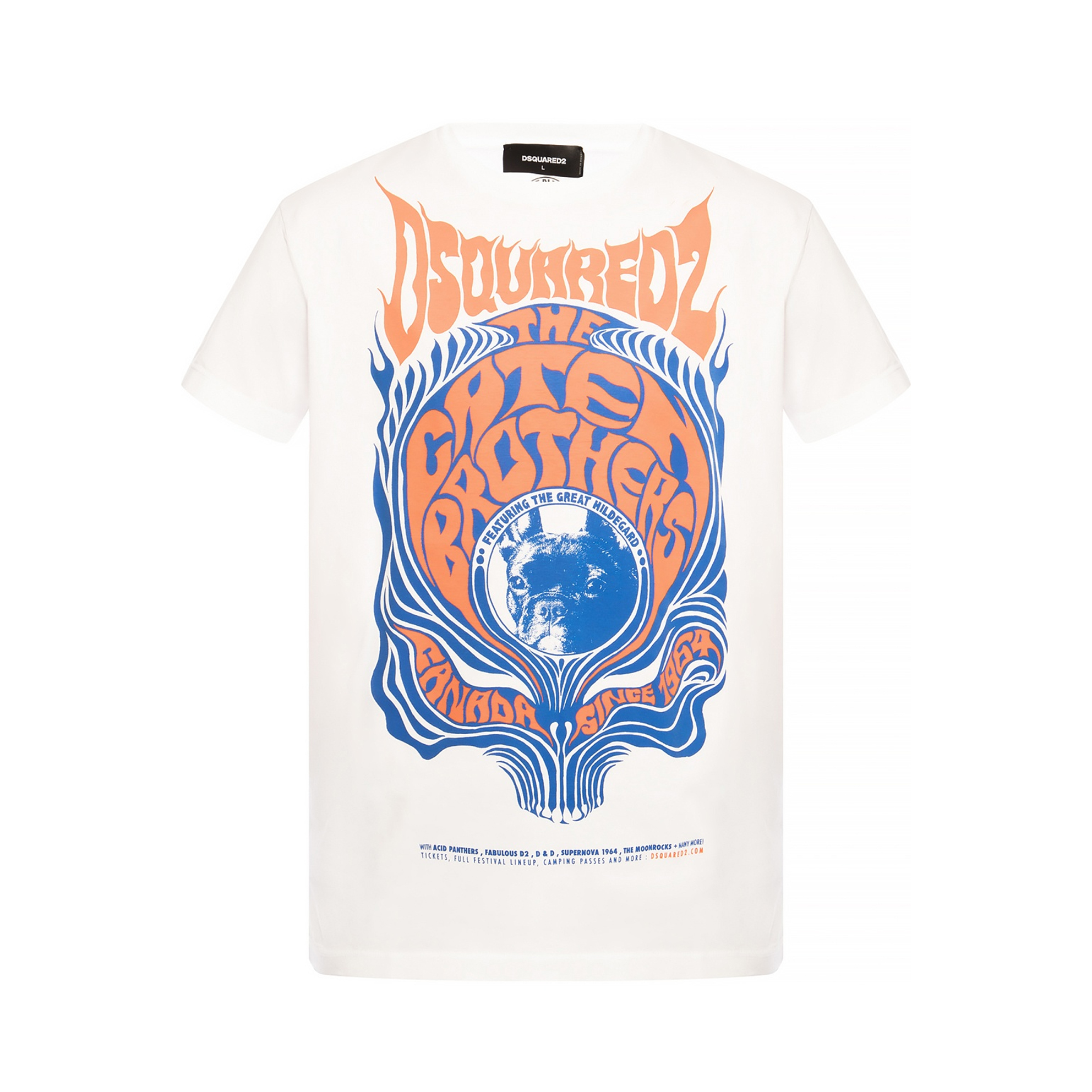 ディースクエアード2  DSQUARED2 MEN T-SHIRT メンズTシャツ S74GD0649 S22427 100 WHITE