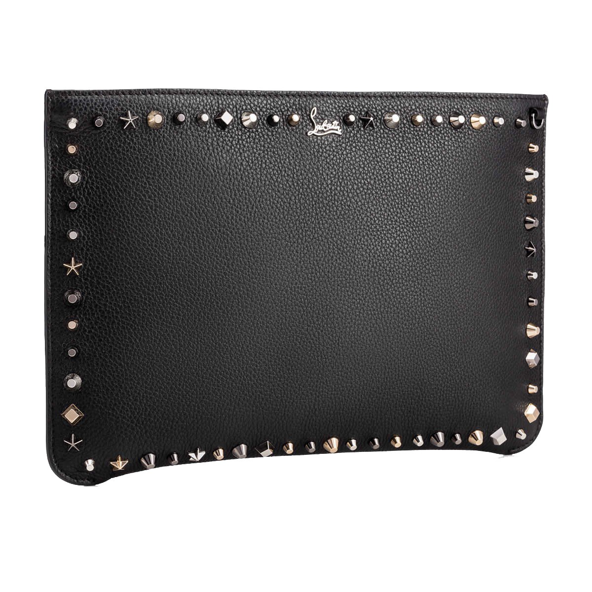 クリスチャンルブタン CHRISTIAN LOUBOUTIN レディースバッグ 3175006M442  Black Leather Clutch