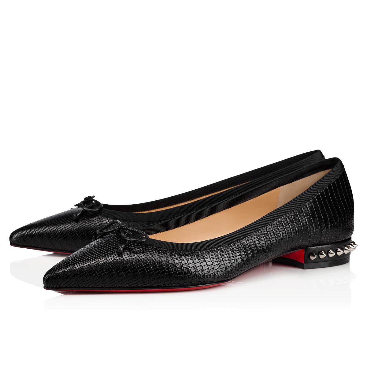 クリスチャンルブタン CHRISTIAN LOUBOUTIN レディースシューズ 3190289CM47 black leather embossed with an iguana pattern