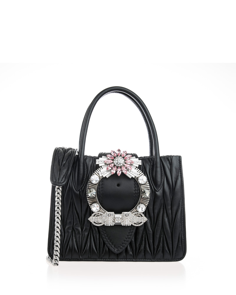 ミュウミュウ MIU MIU BAG レディースバッグ 5BA081N88NERO  Lady matelass_ bag