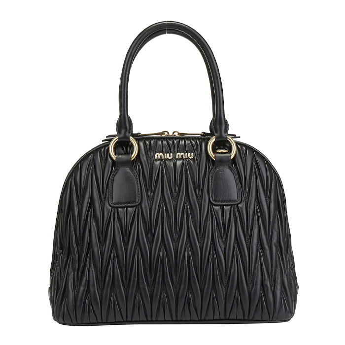 ミュウミュウ MIU MIU BAG レディースバッグ 5BB054N88NERO Black Matelass_ Lambskin Hand Bag