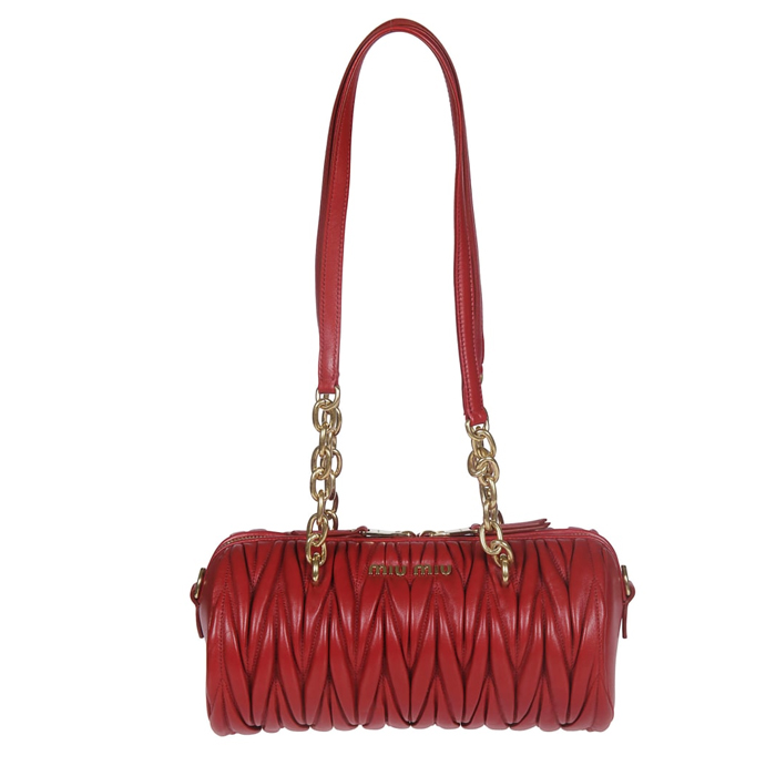 ミュウミュウ MIU MIU BAG レディースバッグ 5BB058N88FUOC Quilted Tote
