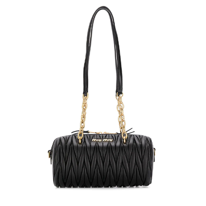 ミュウミュウ MIU MIU BAG レディースバッグ 5BB058N88NERO matelass_ shoulder bag