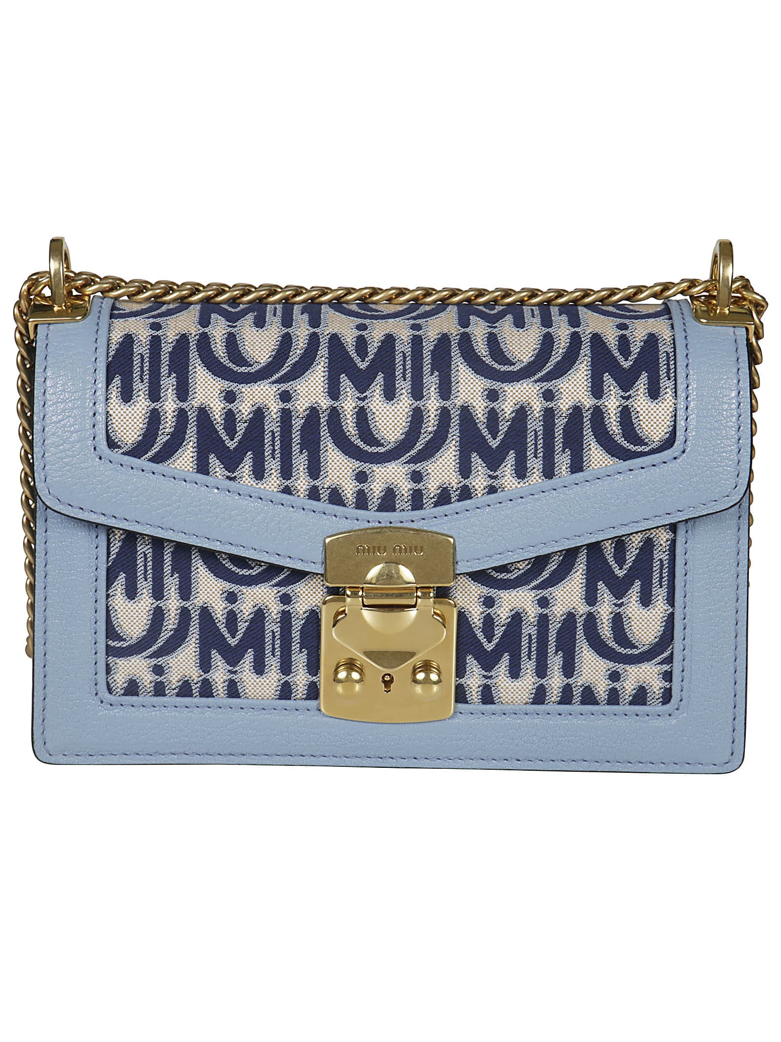 ミュウミュウ MIU MIU BAG レディースバッグ 5BD0832CAGCOBL CONFIDENTIAL BAG JACQUARD