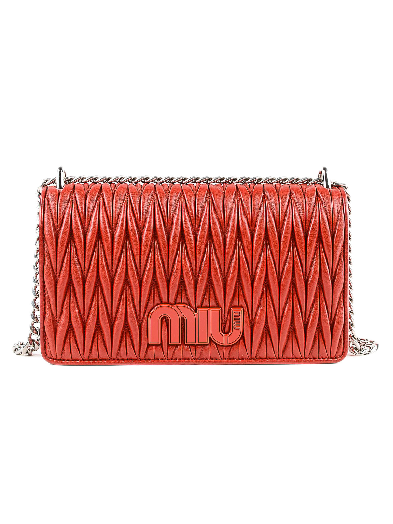 ミュウミュウ MIU MIU BAG レディースバッグ 5BD099N88FUOC  LAMBSKIN RED