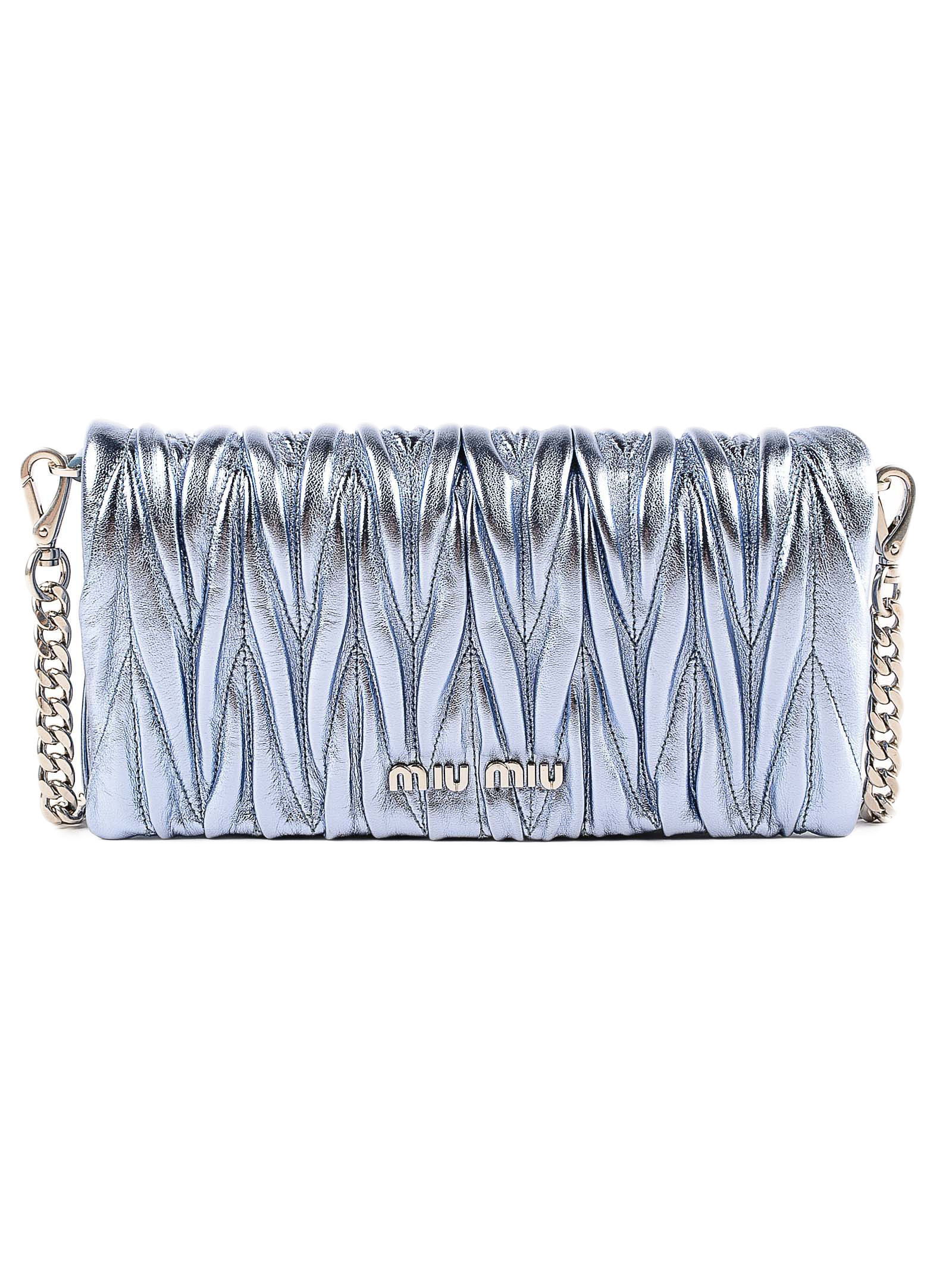 ミュウミュウ MIU MIU BAG レディースバッグ 5BH080N88PERM Matelasse Crossbody Bag