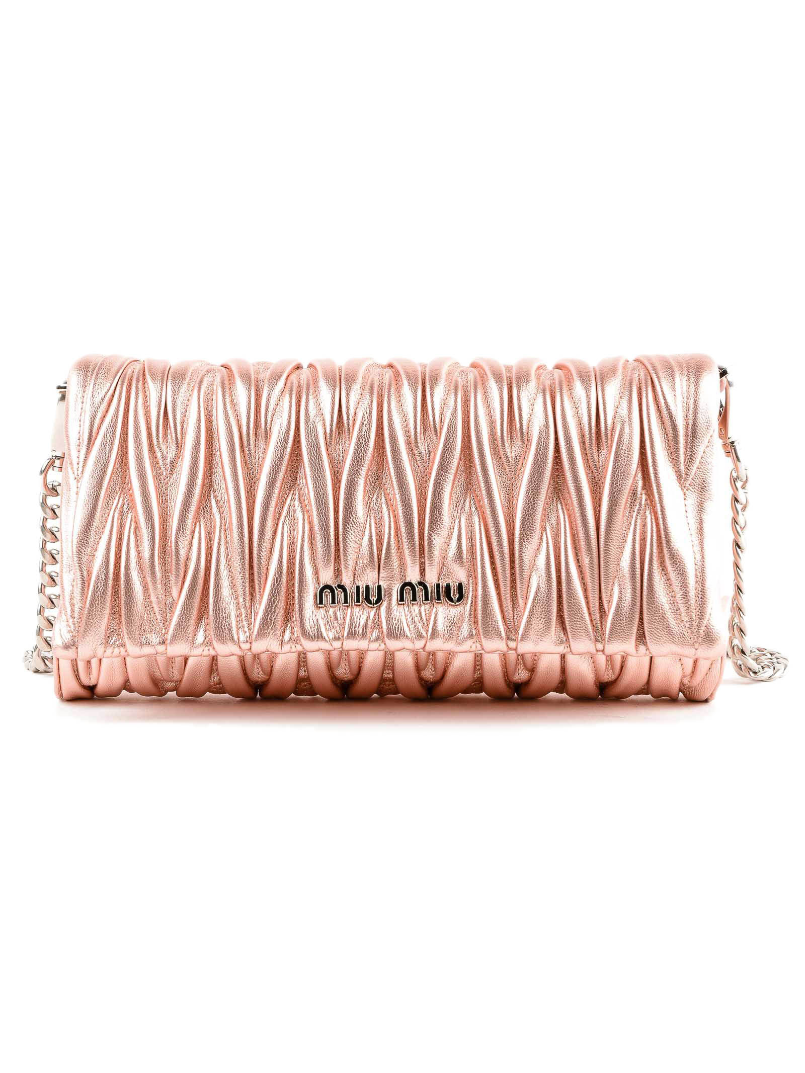 ミュウミュウ MIU MIU BAG レディースバッグ 5BH080N88ROSA Matelasse Crossbody Bag