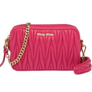 ミュウミュウ MIU MIU BAG レディースバッグ 5BH118N88MAGE matelass_ nappa camera bag