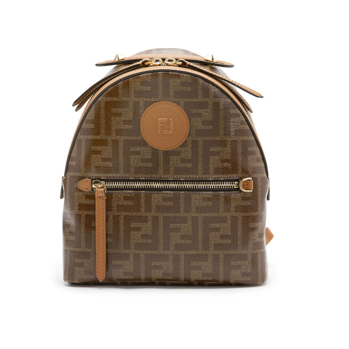 フェンディFENDI BACKPACK レディースバックパック 8BZ038 A5K4 F15WO MOGANO+PANNA+CARAMEL
