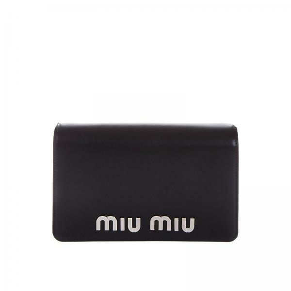 ミュウミュウ MIU MIU BAG レディースバッグ 5BP0042E6YNERO black leather mini bag