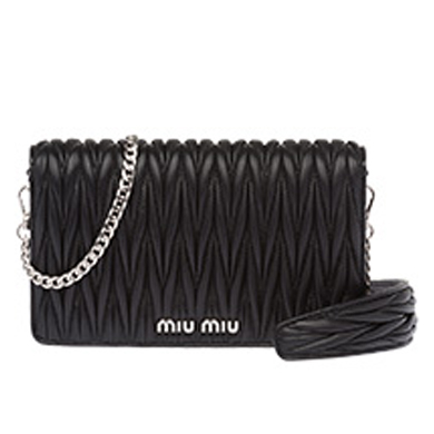 ミュウミュウ MIU MIU BAG レディースバッグ  5BP001N88NERO  D_LICE LEATHER BAG