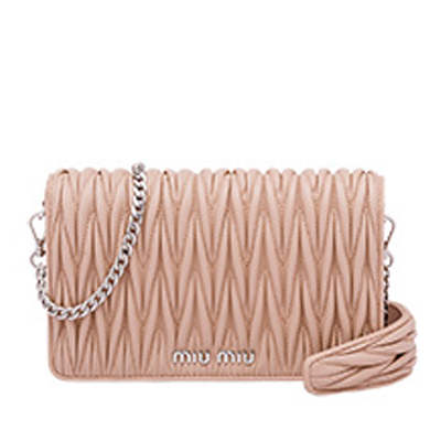 ミュウミュウ MIU MIU BAG レディースバッグ  5BP001N88CAMM D_LICE LEATHER BAG
