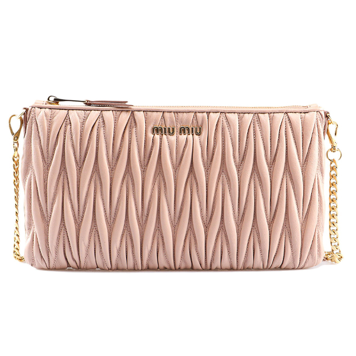 ミュウミュウ MIU MIU BAG レディースバッグ 5BF354N88CAMM Clutch Matelasse` In Lamb Skin