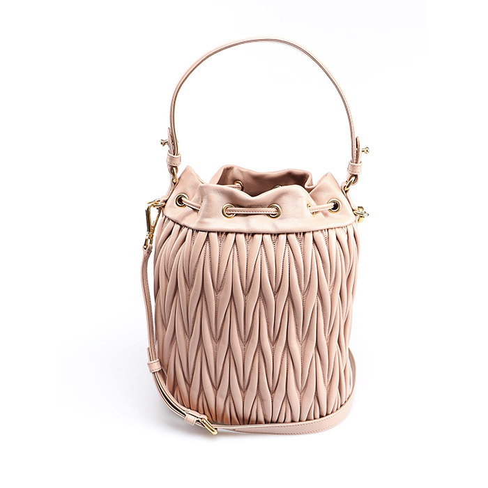ミュウミュウ MIU MIU BAG レディースバッグ 5BE037N88CAMM Bucket Bag Matelasse`