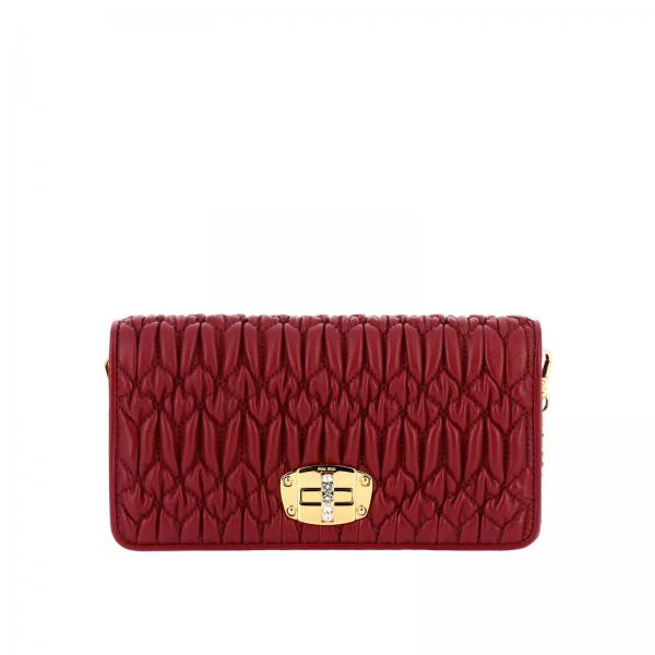 ミュウミュウ MIU MIU BAG レディースバッグ 5DH044FVJFUOC CRYSTAL NAPPA LEATHER MINI-BAG