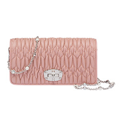 ミュウミュウ MIU MIU BAG レディースバッグ 5DH044FVJORCH CRYSTAL NAPPA LEATHER MINI-BAG