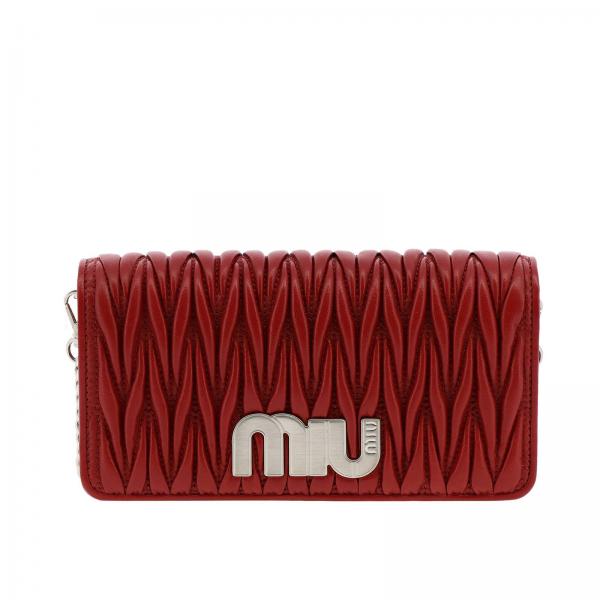 ミュウミュウ MIU MIU BAG レディースバッグ  5DH0442B4CFUOC women's mini bag collection red leather