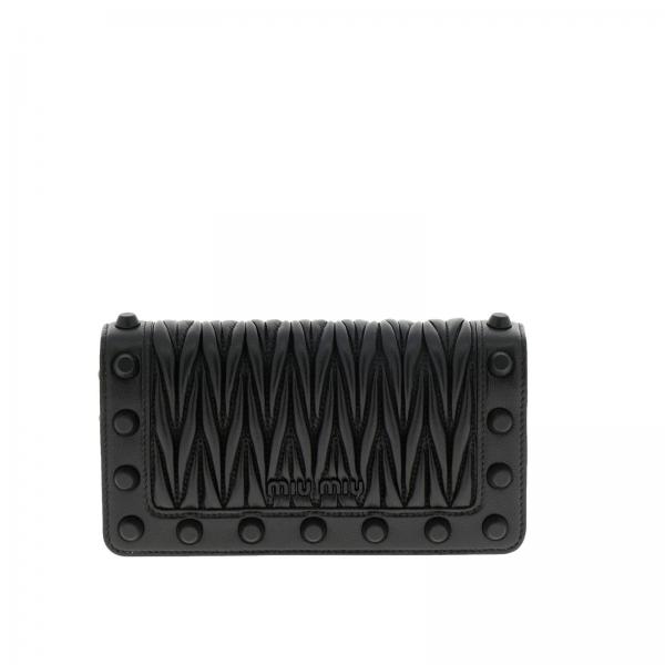 ミュウミュウ MIU MIU BAG レディースバッグ 5DH0442B4CNERO women's mini bag collection black leather