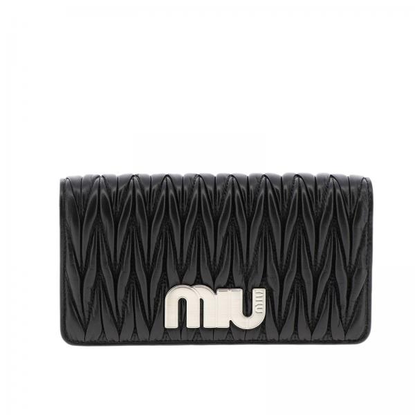 ミュウミュウ MIU MIU BAG レディースバッグ 5DH0442B4QNERO LAMBSKIN BLACK