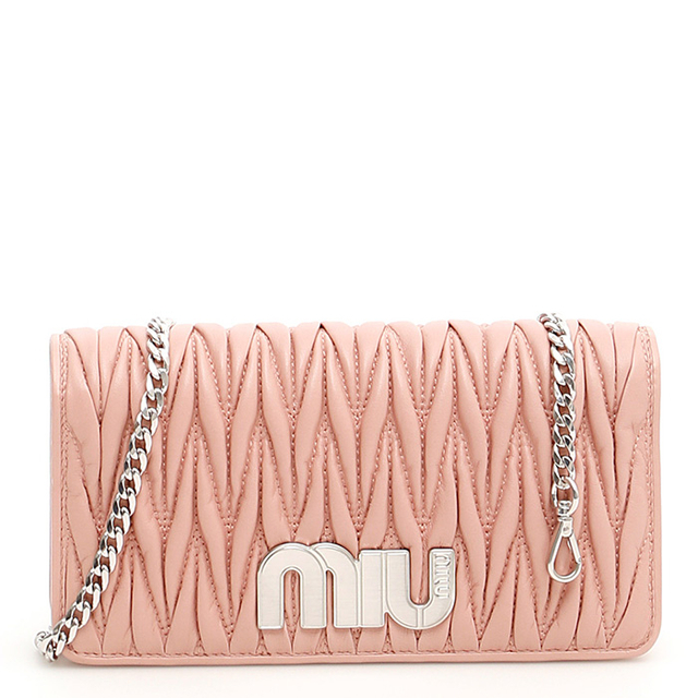 ミュウミュウ MIU MIU BAG レディースバッグ  5DH0442B4QORCH LAMBSKIN ORCHID PINK