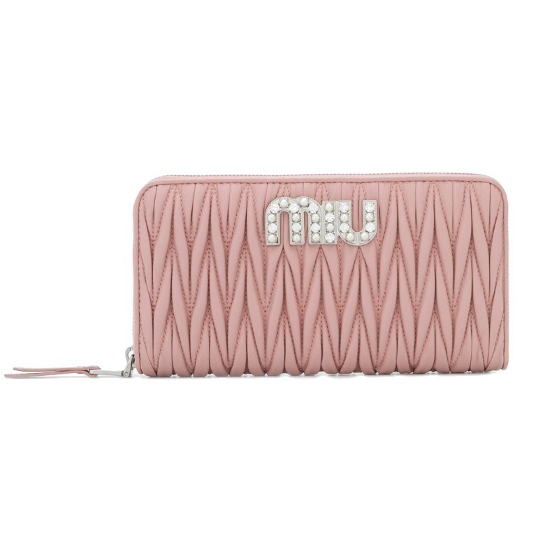 ミュウミュウ MIU MIU WALLET レディースウォレット 5ML5062BSQORCH MATELASSE  ORCHIDEA