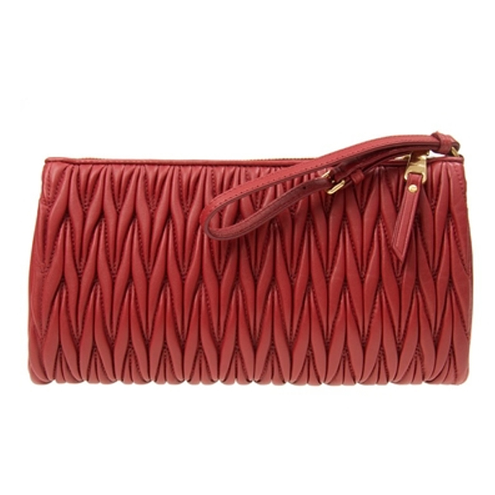 ミュウミュウ MIU MIU BAG レディースバッグ 5NE455N88FUOC LAMBSKIN RED
