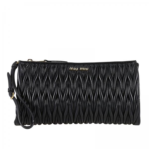 ミュウミュウ MIU MIU BAG レディースバッグ 5NE455N88NERO LAMBSKIN BLACK