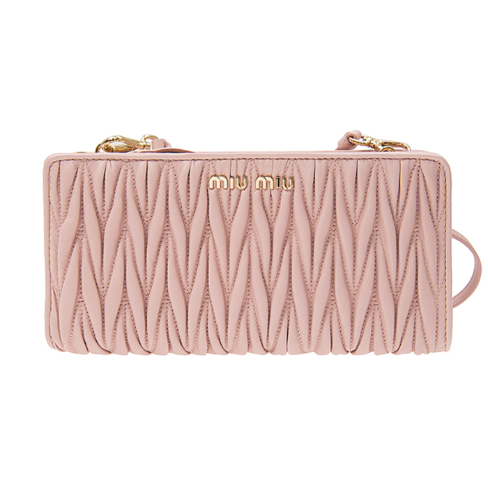 ミュウミュウ MIU MIU BAG レディースバッグ 5DH008N88ORCH LAMBSKIN ORCHID PINK