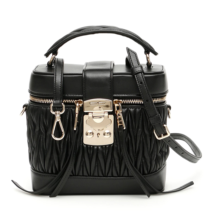 ミュウミュウ MIU MIU BAG レディースバッグ 5VT005N88NERO WOMEN'S BAG MADE OF MATELASS_ LEATHER