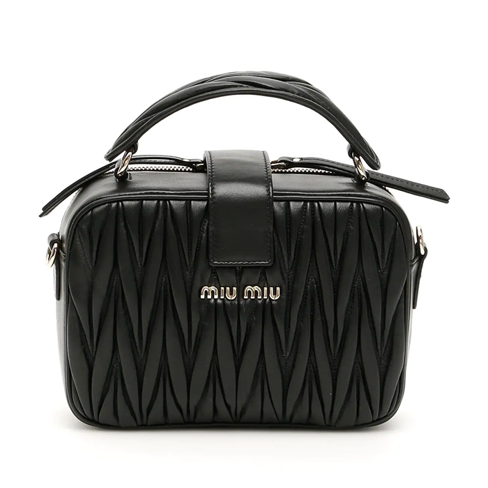 ミュウミュウ MIU MIU BAG レディースバッグ  5VT006N88NERO MATELASSE MIU CONFIDENTIAL BAG
