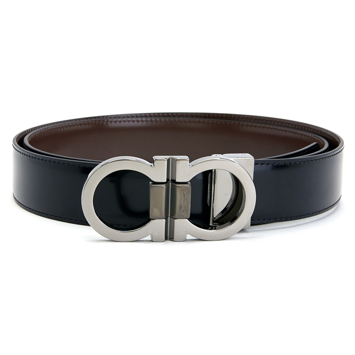 サルバトーレフェラガモ Salvatore Ferragamo レディース ブラックベルト 67-8648-00 CALF NERO