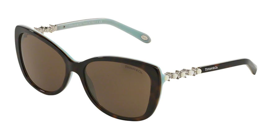 ティファニー TIFFANY レディース アリアパール キャットアイ サングラス 0TF4103BF ACETATE 81343G 56