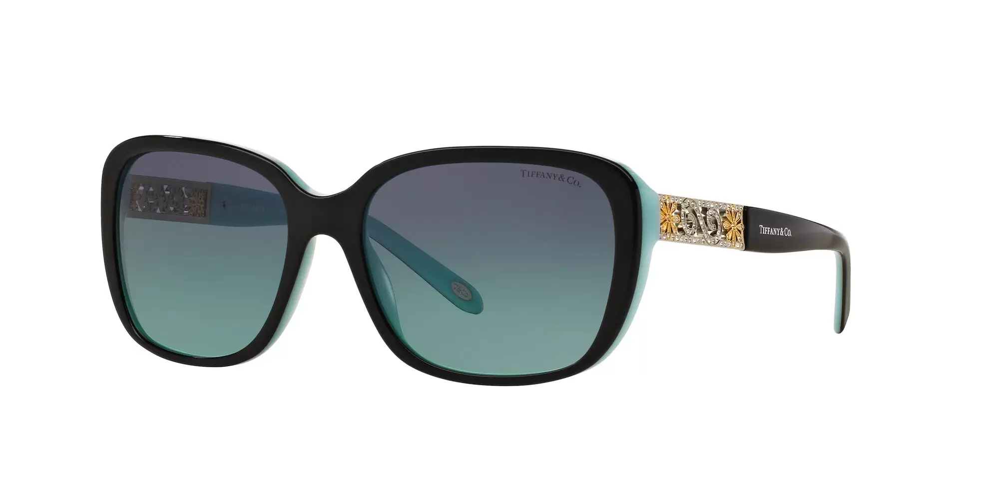 ティファニー TIFFANY レディース ブラック×スカイブルー サングラス 0TF4120BF ACETATE 80559S 57